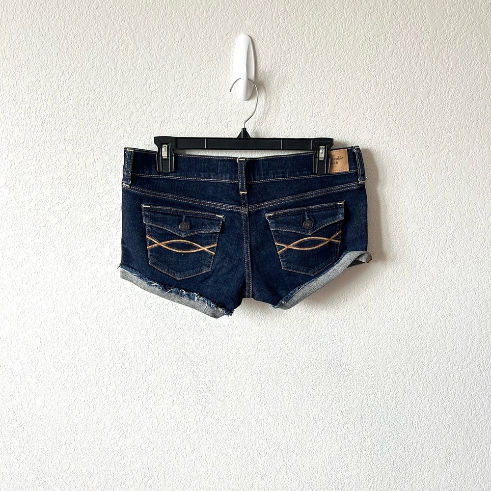 Abercrombie & Fitch Dark Blue Denim Jean Shorts